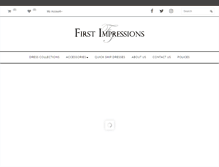 Tablet Screenshot of firstimpressionsprom.com